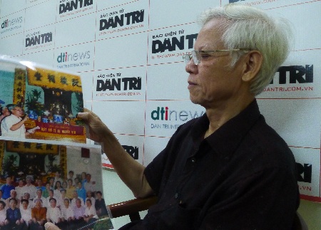 Nhà thờ dòng họ Nguyễn Kim kêu cứu - 1 Đại diện dòng họ, ông Nguyễn Kim Hệ trình bày những chứng cứ về nguồn gốc mảnh đất 152m2