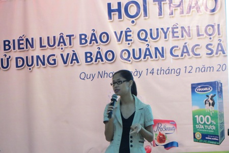 Vinamilk đến với người tiêu dùng Bình Định - 3 Bà Dương Việt Nga – Trưởng bộ phận Marketing ngành hàng sữa nước Vinamilk