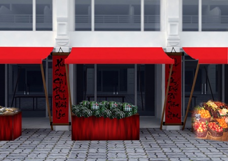 Hương vị truyền thống tái hiện ở chợ Tết Ecopark - 1 Chợ Tết Ecopark mang đặc trưng của chợ Tết người Việt xưa