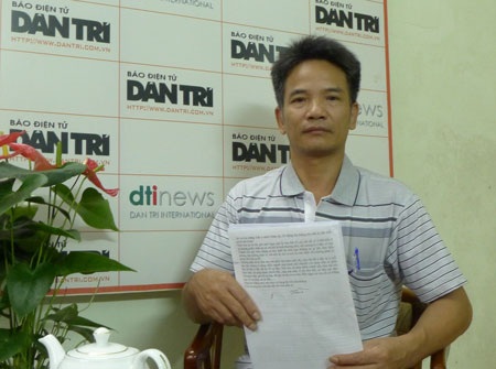 Đề nghị làm rõ dấu hiệu oan sai trong vụ án “chứa mại dâm” ở huyện Phổ Yên - 1 Ông Hoàng Quốc Tuấn trình bày sự việc tại báo Dân trí