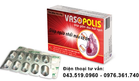 Thực phẩm chức năngVasopolis, sẽ giúp tăng cường hiệu quả phòng tránh bệnh nhồi máu cơ tim