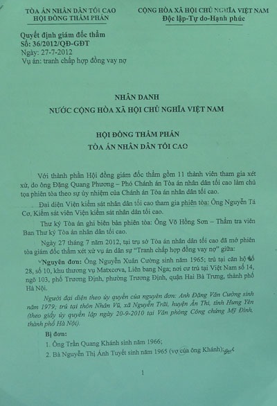 Kháng nghị bản án có dấu hiệu bất thường của Tòa án Hà Nội - 4 Quyết định Giám đốc thẩm chỉ ra rất nhiều sai phạm