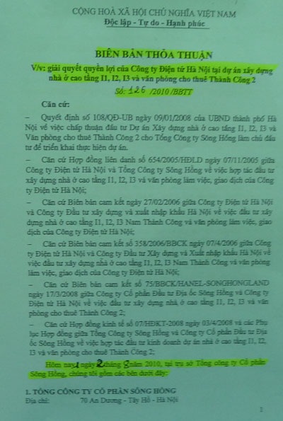 Chủ đầu tư bức xúc vì bị thanh tra ngược - 2 Chủ đầu tư đã thực hiện đầy đủ nội dung Biên bản 126