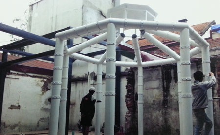 Công trình xây dựng chưa có giấy phép của hộ ông Kiên