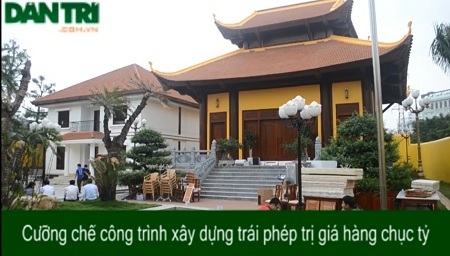 Cưỡng chế công trình xây dựng trái phép trị giá hàng chục tỷ - 2 Công trình xây dựng trái phép ở phường Dịch Vọng Hậu đã bị xử lý