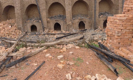 Những lò gạch thủ công UBND huyện khẳng định đã dừng hoạt động từ tháng 6/2013