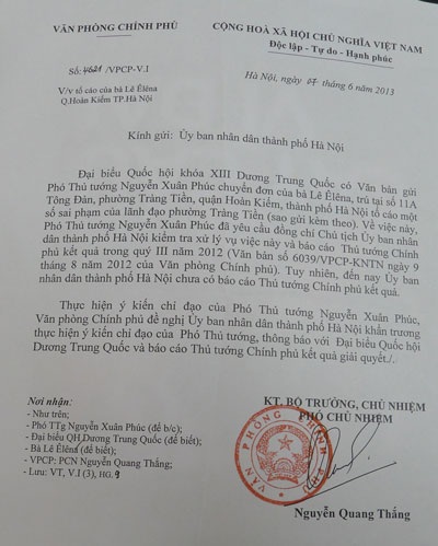 Hà Nội: Xem xét xử lý kỷ luật Phó Chủ tịch phường Tràng Tiền - 2 Văn phòng Chính phủ đã 2 lần có văn bản chỉ đạo