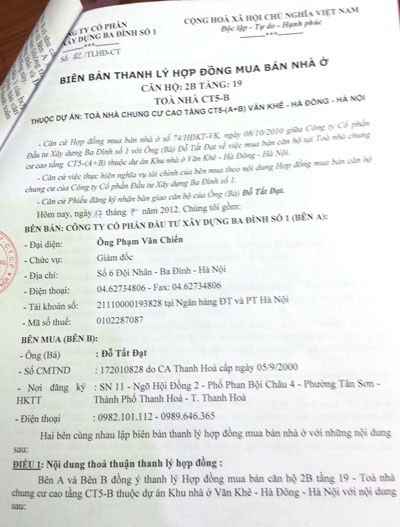 Hoàn thành nghĩa vụ tài chính, cư dân CT5 Văn Khê vẫn “trắng” sổ đỏ - 4 Hơn 2 năm sau khi thanh lý hợp đồng và nhận nhà các hộ dân CT5 A-B Văn Khê vẫn mòn mỏi chờ sổ đỏ