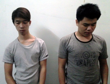 Lương Đức Anh và Phạm Văn Hải bị bảo vệ dân phố bắt giữ