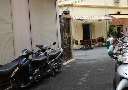 Hẻm số 2 Hàm Nghi nơi xảy ra vụ án