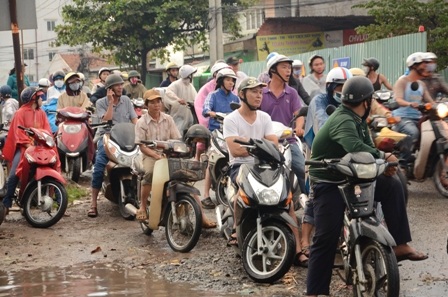 Một số phương tiện chờ nước rút