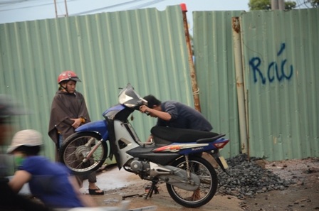 Dịch vụ sửa xe di động bội thu