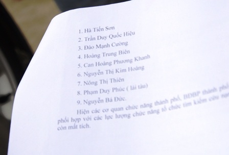 Vụ chìm tàu ở Cần Giờ: Nạn nhân thứ 31 chỉ là sơ suất... đánh máy