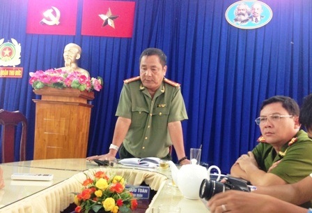 Đại tá Nguyễn Hữu Toàn, Trưởng Công an quận Thủ Đức thông tin về vụ việc