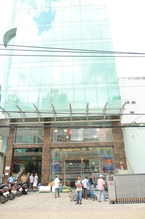 Tòa nhà của công ty TNHH bất động sản Đại Thanh Bình - nơi xảy ra vụ việc