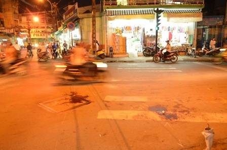 Hiện trường vụ truy sát khiến anh 