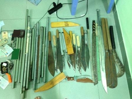 Số vũ khí nóng được phát hiện trong ngôi nhà của Tùng lò gạch