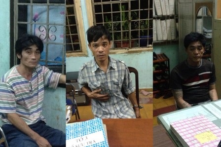 Các đối tượng trong băng nhóm nhập nha trộm tài sản