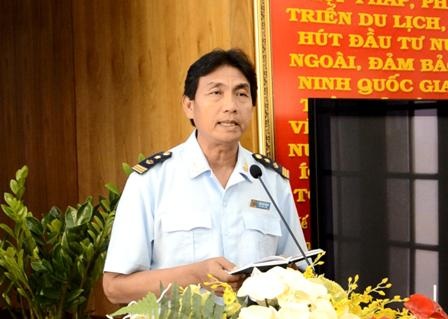 Lộ diện đơn vị đứng tên xuất khẩu lô hàng chứa 600 bánh heroin - 2 Ông Trần Mã Thông, Phó Cục trưởng Cục Hải quan TPHCM trả lời các câu hỏi của báo chí