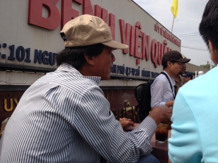 Một trong những người xe ôm đầu tiên chở Trâm trên đường bắt cóc trẻ em tẩu thoát 