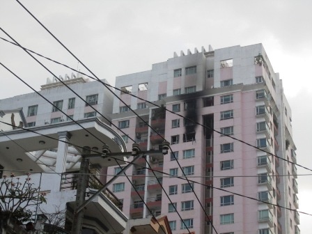 Chung cư Phú Thịnh nơi xảy ra vụ cháy