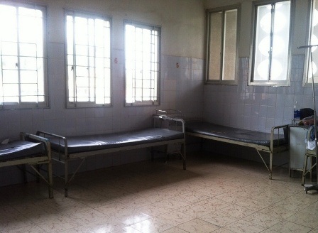 Căn phòng nơi chị Tâm nằm sau sinh và bị người lạ bắt cóc con