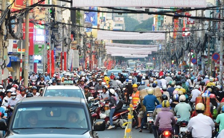 Các tuyến đường quanh cầu Kiệu kẹt xe ngày đầu tuần - 2 Kẹt xe nghiêm trọng tại các tuyến đường xung quanh cầu Kiệu trong chiều 10/2