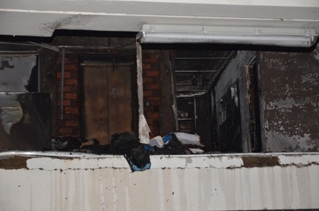 Vị trí phát cháy ở tầng lửng