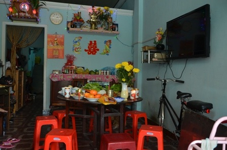 Đầy đặn mâm cơm cúng tiễn ông bà