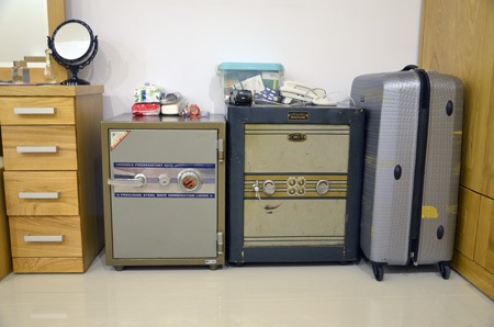 Khu vực để tài sản có giá trị bị bọn trộm lấy đi