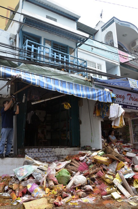 Ngôi nhà xảy ra vụ cháy