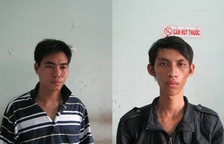 Trần Ngọc Giàu (trái) và 