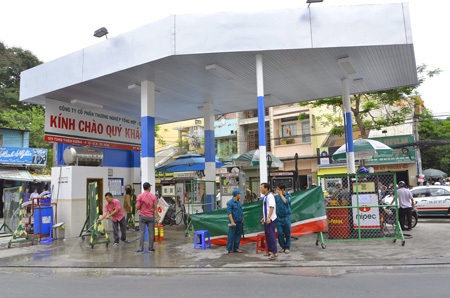 Hiện trường vụ nổ cây xăng