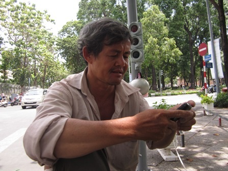 Ông Nguyễn Văn Bảo, người hỗ trợ đưa sản phụ đi cấp cứu