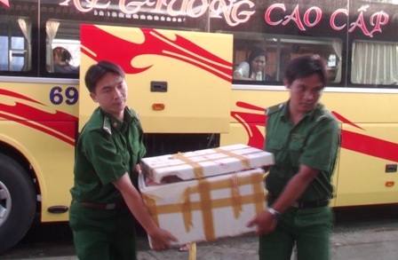 Một số xe khách chất lượng cao cũng tham gia vận chuyển thịt bẩn