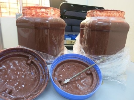 Gần 10kg tiền chất ma túy được ngụy trang tinh vi trong 2 hũ mắm tôm