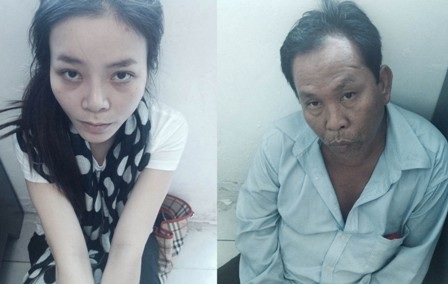 Triệt phá đường dây làm giả hộ chiếu cho gái xuất ngoại bán dâm - 1 2 nghi can Đỗ Hữu Công và Huỳnh Thị Lệ Hằng tại cơ quan công an