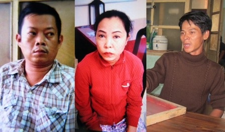 Triệt phá đường dây làm giả hộ chiếu cho gái xuất ngoại bán dâm - 2 2 nghi can Đỗ Hữu Công và Huỳnh Thị Lệ Hằng tại cơ quan công an