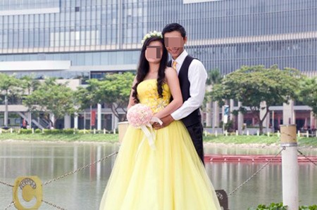 Ảnh chụp cô dâu và chú rể 