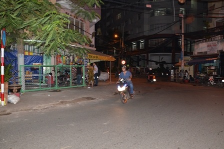 Địa điểm nơi các đối tượng va quẹt xe rồi đâm nhau