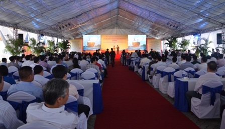 Toàn cảnh buổi lễ thông luồng sông Soài Rạp