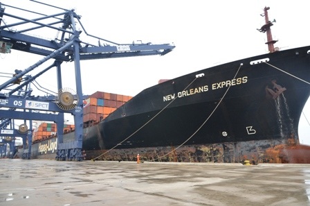 Tàu trên 50 ngàn tấn cập cảng SPCT an toàn