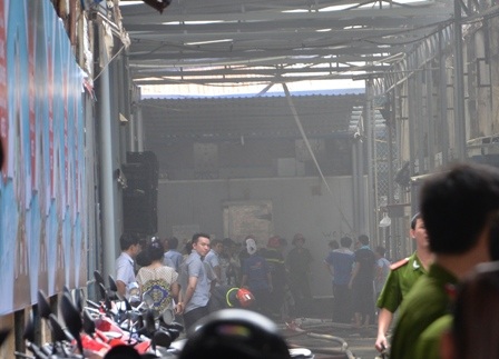 Hiện trường vụ cháy bên trong siêu thị Co.opmart