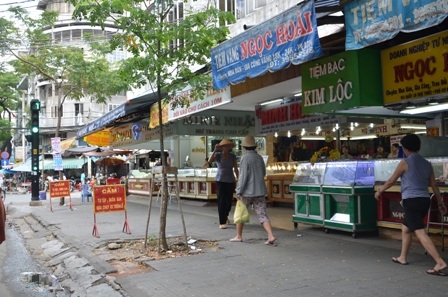 Nhiều tiệm vàng tại chợ Thiếc không có lực lượng bảo vệ riêng