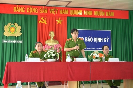 Thiếu tướng Trần Triều Dương, Giám đốc Cảnh sát PCCC TPHCM trả lời những câu hỏi của báo chí