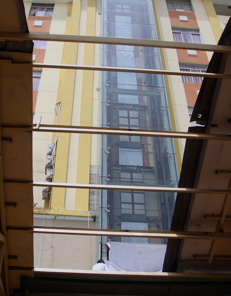 Thang máy nơi xảy ra vụ việc