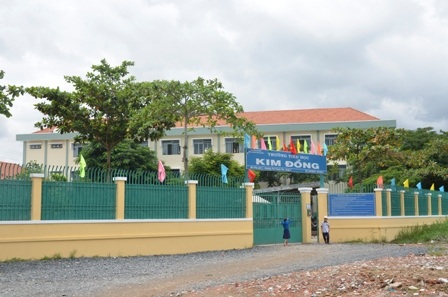 Trường tiểu học Kim Đồng nơi xảy ra vụ trấn lột tài sản của học sinh
