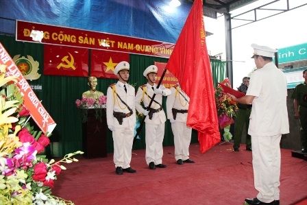 Đọc quyết định thành lập Đội chữa cháy khu vực 1 thuộc Phòng Cảnh sát PCCC quận 8