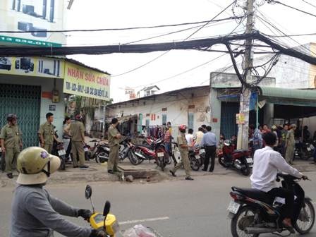 Phòng trọ nơi xảy ra vụ khống chế con tin