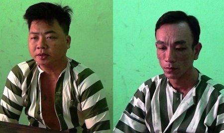 Bắt 2 đối tượng nổ súng thị uy trong nhà hàng - 1 Tuấn và Vinh tại cơ quan công an